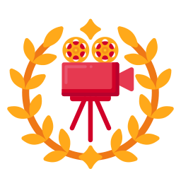 trophy with stars and laurels