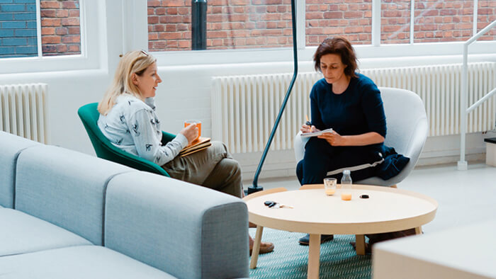 a professional one-on-one business consultation